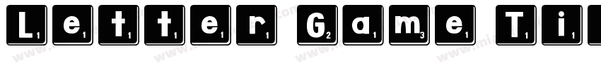 Letter Game Tiles字体转换